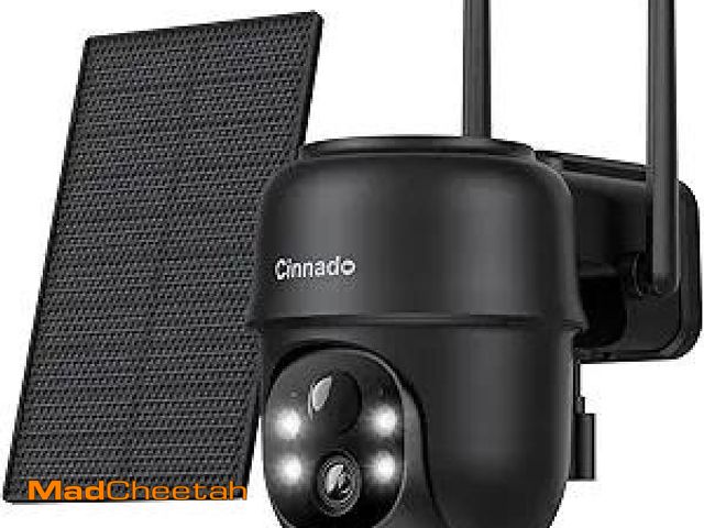 Lot 74-12127511 - Cinnado 2K Cameras for Home Security-2.4G WiFi Outdoor Camera Wireless Solar/Battery Powered, 360ÃÂ...