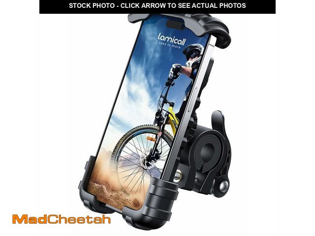 Lot 74-14428389 - Lamicall Bike Phone Holder Motorcycle Mount - One-Hand Operation, Lockable - UNUSED