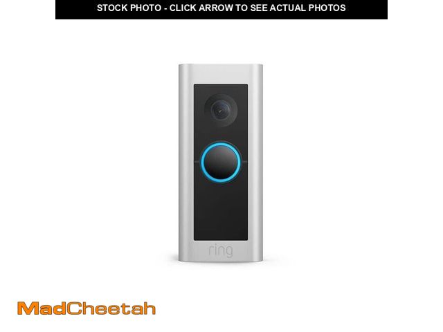 Lot 74-13662523 - Ring Wired Doorbell Pro - Smart WiFi Video Doorbell Cam with Head-to-Toe HD Video, Bird's Eye View, ...