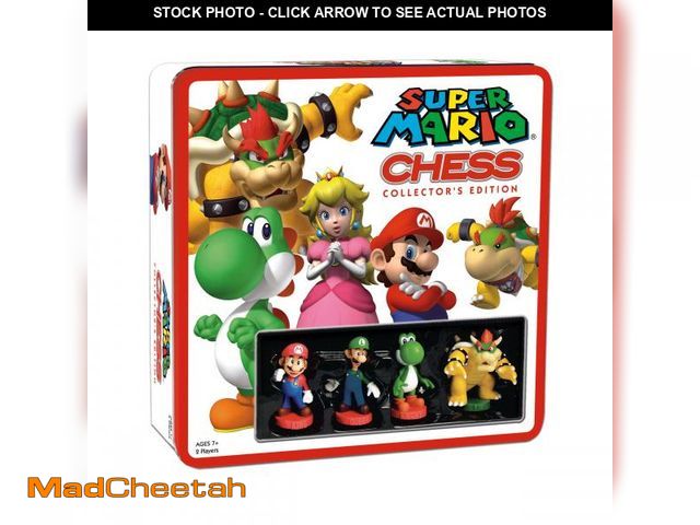 Lot 74-12313446 - Super Mario Chess Set | 32 Custom Sculpt Chess Pieces Including Iconic Characters - Mario, Luigi, Pe...
