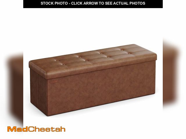 Lot 74-12671132 - SONGMICS Mazie Collection - 43 Inches Folding Storage Ottoman Bench, Ottoman with Storage, Foot Rest...