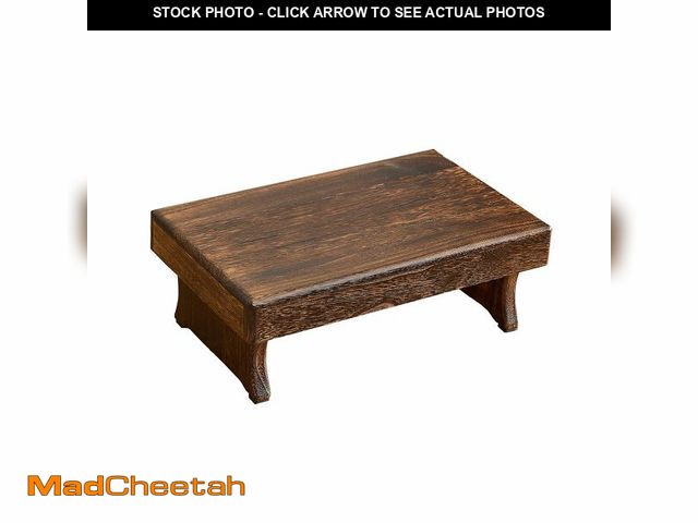 Lot 74-12701327 - GZQWDC Wooden Step Stool,Small Wood Stool,One Step Stool for Adults,High Bed Step - USED