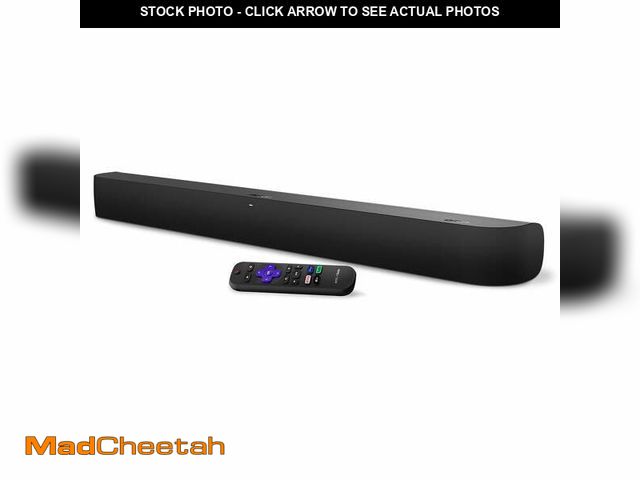 Lot 74-14086823 - NEW - onn. Roku Smart Soundbar with Built-in 4K Streaming Media Player - UNUSED