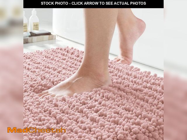 Lot 74-12420594 - TJOUL Bathroom Rug â Extra Soft, Absorbent, Non-Slip, Quick Dry Chenille Bath Mat, Machine Washabl...