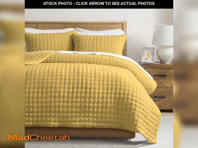 Lot 74-12609002 - WDCOZY California Oversized Cal King Size Quilt Bedding Sets with 2 Pillow Shams, Lightweight Soft B...