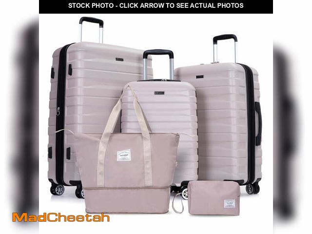 Lot 74-14324702 - (SEE OUR PHOTOS FOR COLOR) Tripcomp 5-Piece Hardside Luggage Set with Duffel Bag &amp; Spinner Wheel...