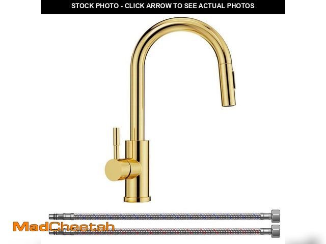 Lot 74-14222818 - Forious pro Single Handle Pull Down Sprayer Kitchen Faucet with Removable Deck Plate Swivel Spout in...