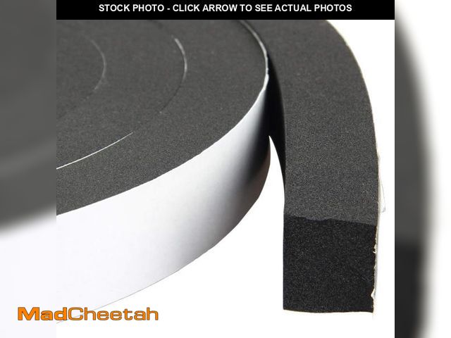 Lot 74-12307732 - High Density Foam Tape Waterproof Sealing Strip CR Strips Neoprene Single-Sided Adhesive EVA Seal 1"...