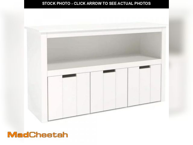 Lot 74-12482534 - Homfa USATCN1004342 Kids' Toy Box With Shelves And Wheels White - UNUSED