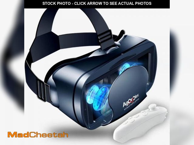 Lot 74-12428184 - *SEE DETAILS* VR Headset with Controller Adjustable 3D VR Glasses Virtual Reality Headset HD Blu-ray...
