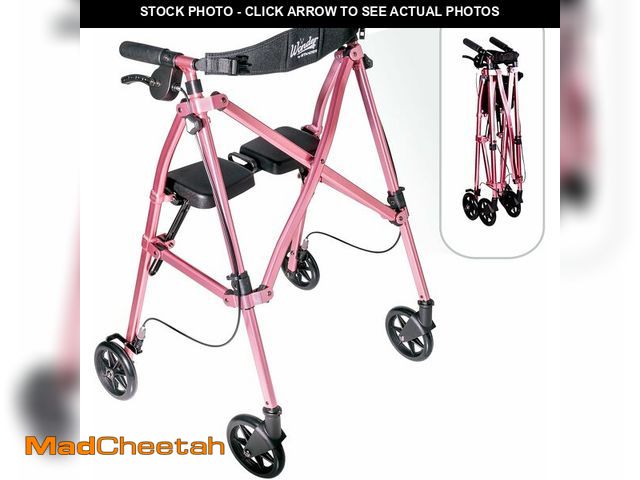 Lot 74-13042429 - Stander Space Saver Rollator, Lightweight Folding Rolling Walker with Seat for Seniors &amp; Adults,...