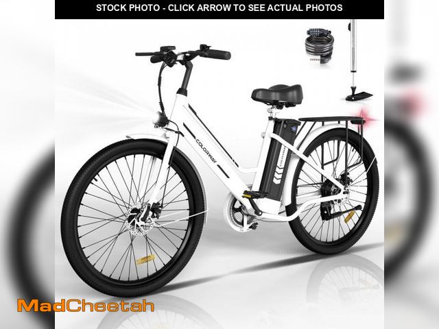 Lot 74-12378264 - COLORWAY 26  Electric Bike for Woman  500W Powerful Motor  36V 12AH Removable Battery E Bike    Max....