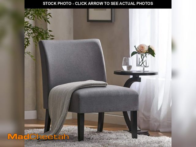 Lot 74-12465290 - Noble House Galilea Grey Fabric Accent Chair - UNUSED