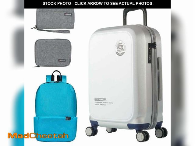 Lot 74-12890423 - WEPLUS Luggage Sets 4 Piece,24" Hardside Carry-On Luggage, Hardshell Suitcase With Wheels, With Scra...