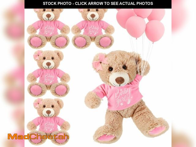 Lot 74-14149708 - Lenwen 5 Pcs Baby Shower Bear Stuffed Decorations Animal Cute Plush Toy 14 Inch Stuffed Bear Plush D...