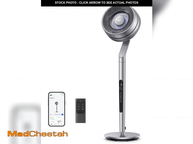 Lot 74-12425875 - Dreo Pedestal Fan with Smart Control, 40-44" Adjustable Height, DC Quiet Fans for Bedroom, 120ÃÂ°+8...