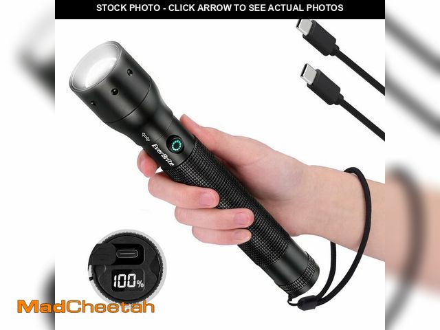 Lot 74-14047436 - EverBrite 2500LM EDC Flashlight Rechargeable, Super Bright Zoomable LED Light with Memory Function, ...