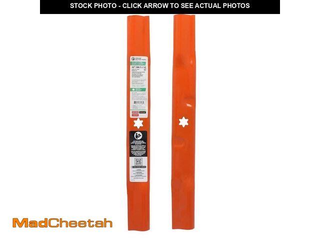 Lot 74-13784343 - Genuine Factory Parts Original Equipment Low Lift Sand Blade Set for Select 42 in. Riding Mowers wit...