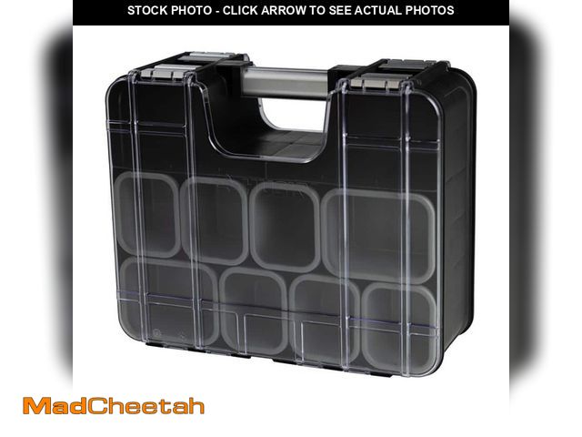 Lot 74-14390108 - (MISSING 2 CONTAINERS) Husky 33-Compartment Adjustable Double Sided Tool Storage Organizer - USED