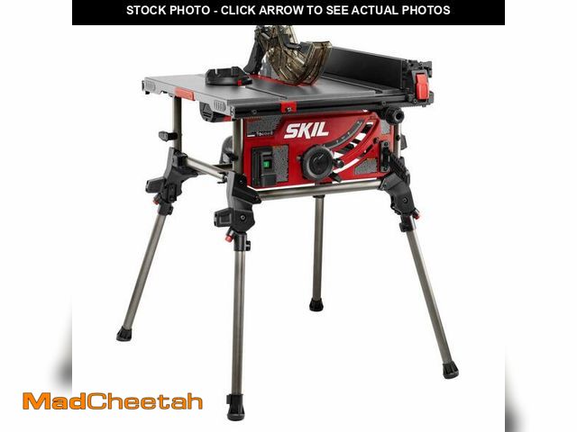 Lot 74-13578643 - SKIL 15 Amp 10 Inch Portable Jobsite Table Saw with Folding Stand- TS6307-00 - UNUSED