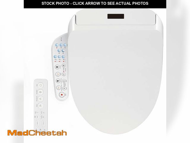 Lot 74-14435225 - Kerde Smart Electronic Bidet Toilet Seat with Heated Seat and Dryer, Elongated White - UNUSED
