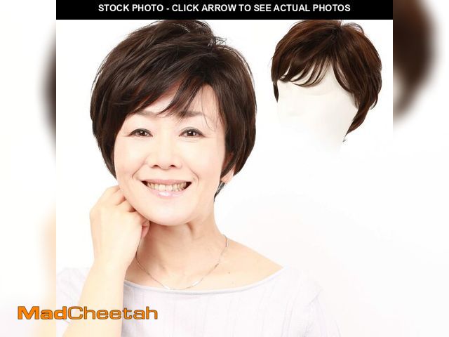 Lot 74-12961509 - igennki Short Layered Curly Wigs for Women with Hair Loss Heat Resistant Synthetic Fiber Human Hair ...