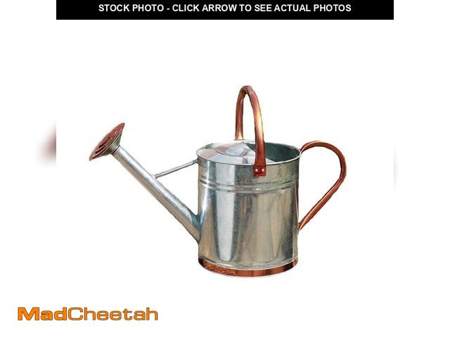 Lot 74-12746561 - Gardman 1 Gal. Galvanized Watering Can with Copper Accents - UNUSED