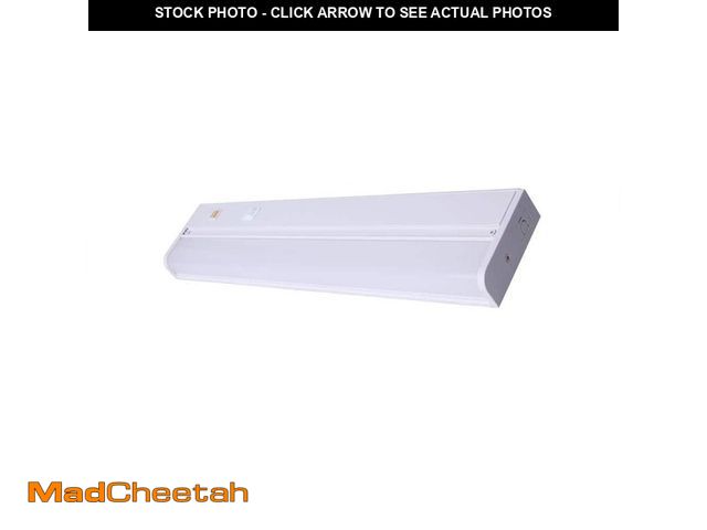 Lot 74-14113246 - Commercial Electric 18 in. Hardwired White Integrated LED 5 CCT Linkable Under Cabinet Light - UNUSE...