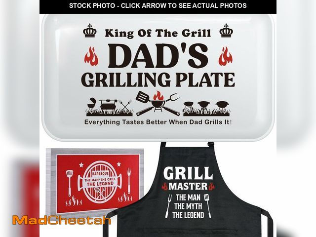 Lot 74-14333867 - Fathers Day Birthday Gifts for Daddy from Daughter Son Wife,Best Dad Ever Gift,Funny BBQ Grilling Pl...