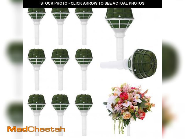 Lot 74-12404225 - *SEE DETAILS* EXCEART Wedding Bouquets for Bride: 12Pcs Bridal Wedding Bouquet Holders with Green Fl...