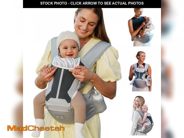 Lot 74-11553838 - MOMTORY Baby Carrier - Newborn to Toddler, 6-in-1 Safety-Certified Carrier with Hip Seat, Detachable...