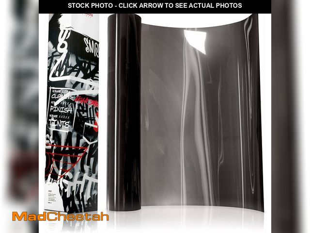 Lot 74-13777236 - VViViD+ Ultimate Headlight Taillight Tint Vinyl Wrap (16" x 10ft, Light Smoke) - UNUSED