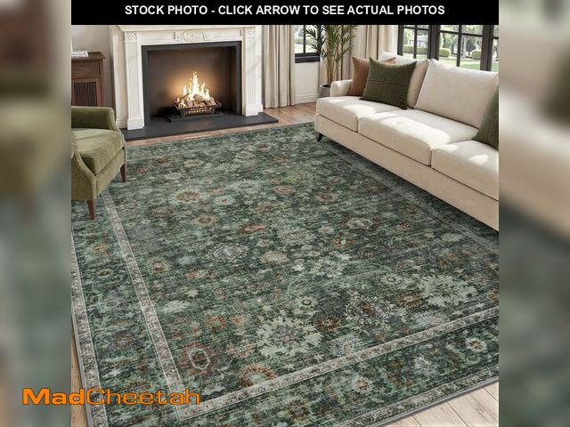 Lot 74-14086773 - SIXHOME 9'x12' Area Rugs for Living Room Rugs for Bedroom Vintage Soft Floral Area Rug Washable Bota...