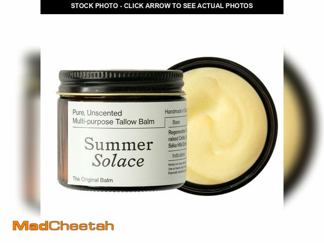 Lot 74-13630463 - Summer Solace Pure Unscented Tallow Balm Nourishing Face &amp; Body Cream Multi Purpose Hydrating Na...
