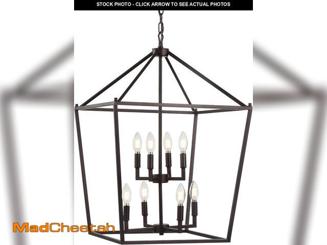 Lot 74-12367607 - JONATHAN Y JYL7438A Pagoda Lantern Dimmable Adjustable Metal LED Pendant Classic Traditional Farmhou...
