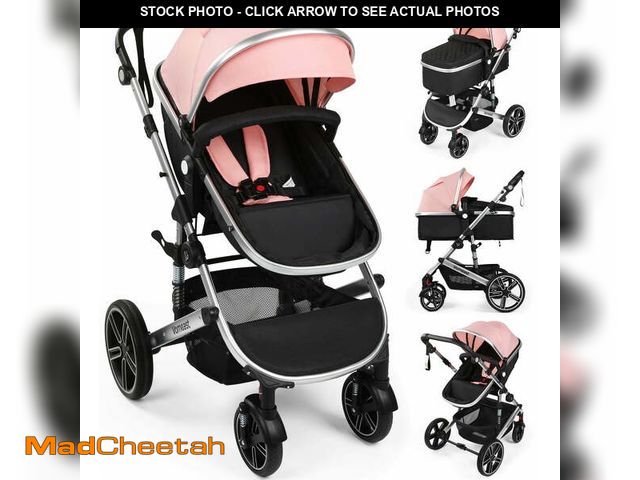 Lot 74-12800313 - Vomeast Baby Stroller, Foldable Aluminum Alloy Stroller with Reversible, Travel Stroller for Newborn...