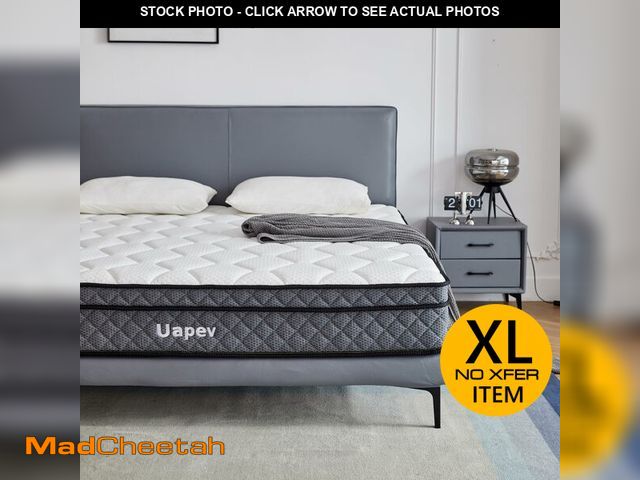 Lot 74-13789293 - Uapev King Mattress,10 inch King Size Mattresses in A Box,Memory Foam Hybrid Mattress,with Individua...