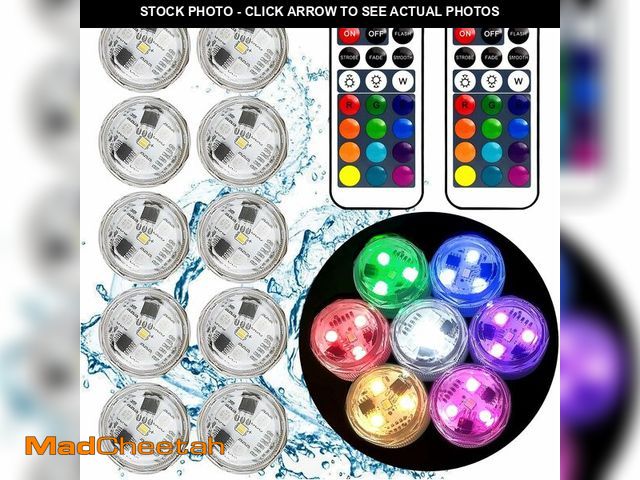 Lot 74-13625750 - HL Small Submersible Led Lights with Remote,Mini LED Light,Waterproof Tea Light,Underwater Lights,Fl...