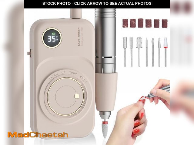 Lot 74-12311789 - Portable Nail Drill Electric File: 35000RPM Professional Rechargeable Nail E File Machine,for Acryli...