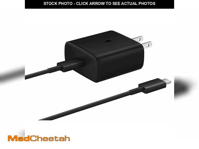 Lot 74-13548043 - Samsung Official 45W USB-C Super Fast Charging Wall Charger (Black) - UNUSED