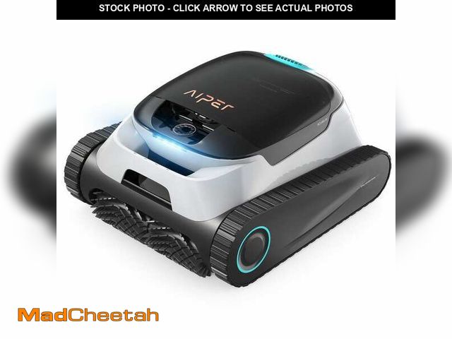 Lot 74-14392995 - AIPER Scuba N1 Plus Robotic Pool Vacuum for In/Above-ground Pool Floor, Wall, Waterline-White - UNUS...