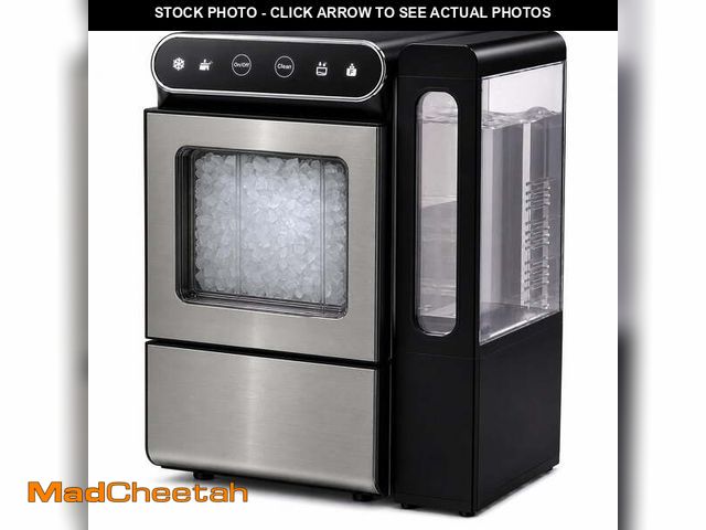 Lot 74-14609144 - Simzlife Nugget Ice Maker Countertop, 26 lbs/24H Chewable Ice Machine, Self-Cleaning Stainless Steel...