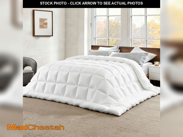 Lot 74-14206613 - Bedsure Comforter Duvet Insert - Quilted Comforters Oversize Queen Size, All Season Duvet, GentleSof...