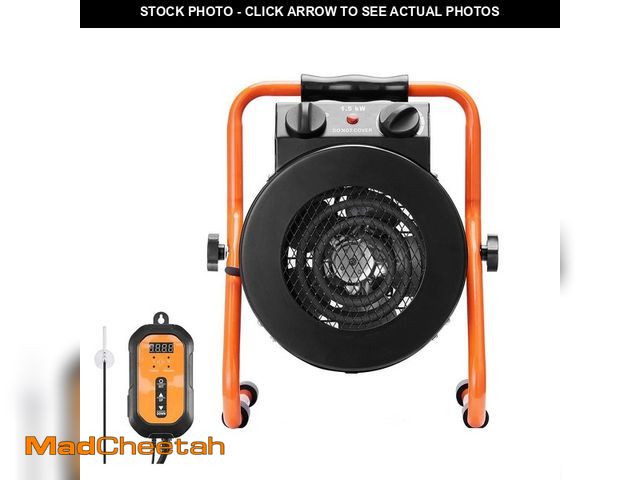 Lot 74-13692482 - SKYSHALO Greenhouse Heater 1500-Watt Electric Forced Air Fast Heating with Overheat Protection 2-Spe...