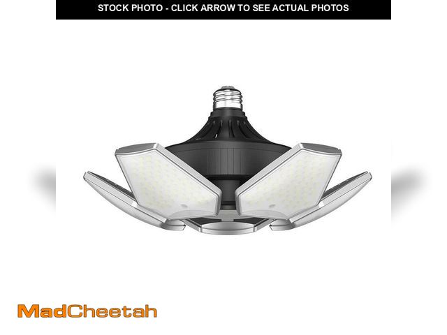 Lot 74-12745470 - BEYOND BRIGHT 60-Watt Adjustable LED Garage Ceiling Light with 6000 Lumens, 348 LED Bulbs - UNUSED