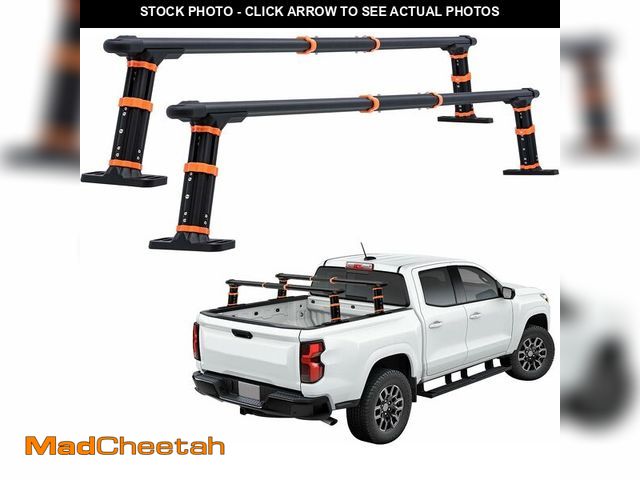 Lot 74-13583305 - LMYYGOO Truck Ladder Rack,Height 10.8-12.4" Low Profile Universal Aluminum Truck Bed Rack for Pickup...
