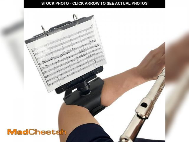 Lot 74-12439863 - MusBoard Flute Lyre FP10, Adjustable Marching Band Lyre for Flute &amp; Piccolo with Flip Folder, In...