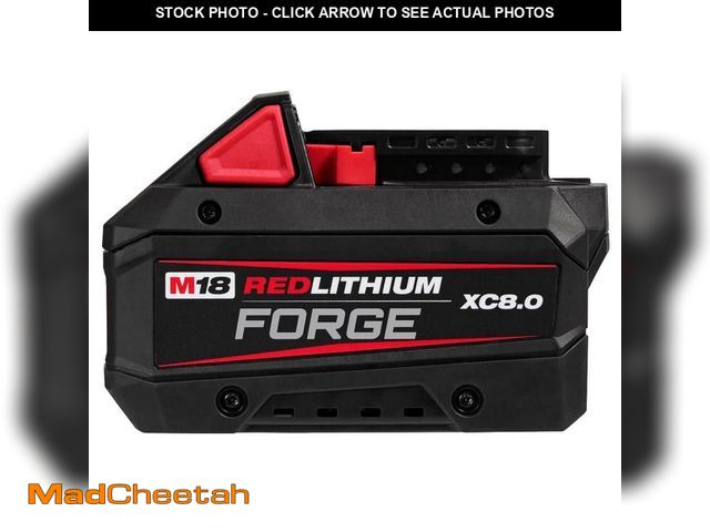Lot 74-13053189 - Milwaukee M18 18V Lithium-Ion REDLITHIUM FORGE XC 8.0 Ah Battery Pack - UNUSED