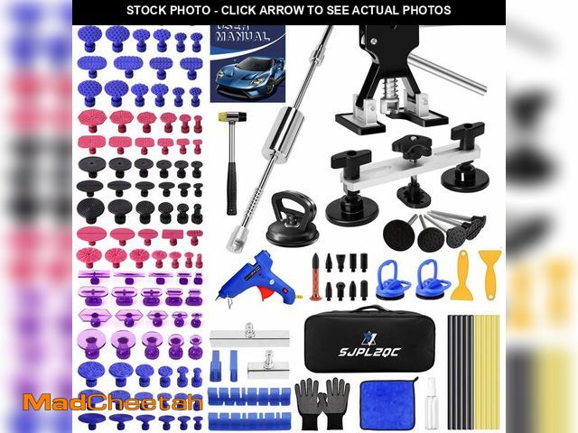 Lot 74-14272340 - SJPLZQC Car Dent Puller Kit, 140 PCS Paintless Dent Removal Kit with T-bar Dent Puller, Bridge Pulle...