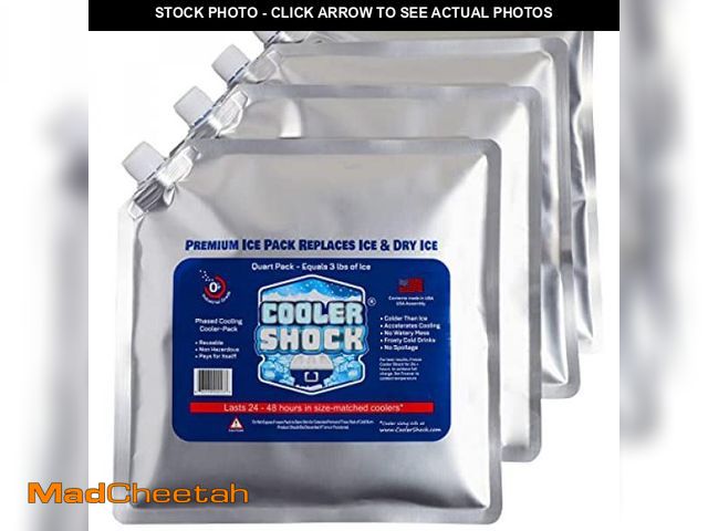 Lot 74-11548378 - Cooler Shock Ice Packs for Cooler - Long Lasting Reusable Freezer Packs for Coolers - Cooler Ice Pac...